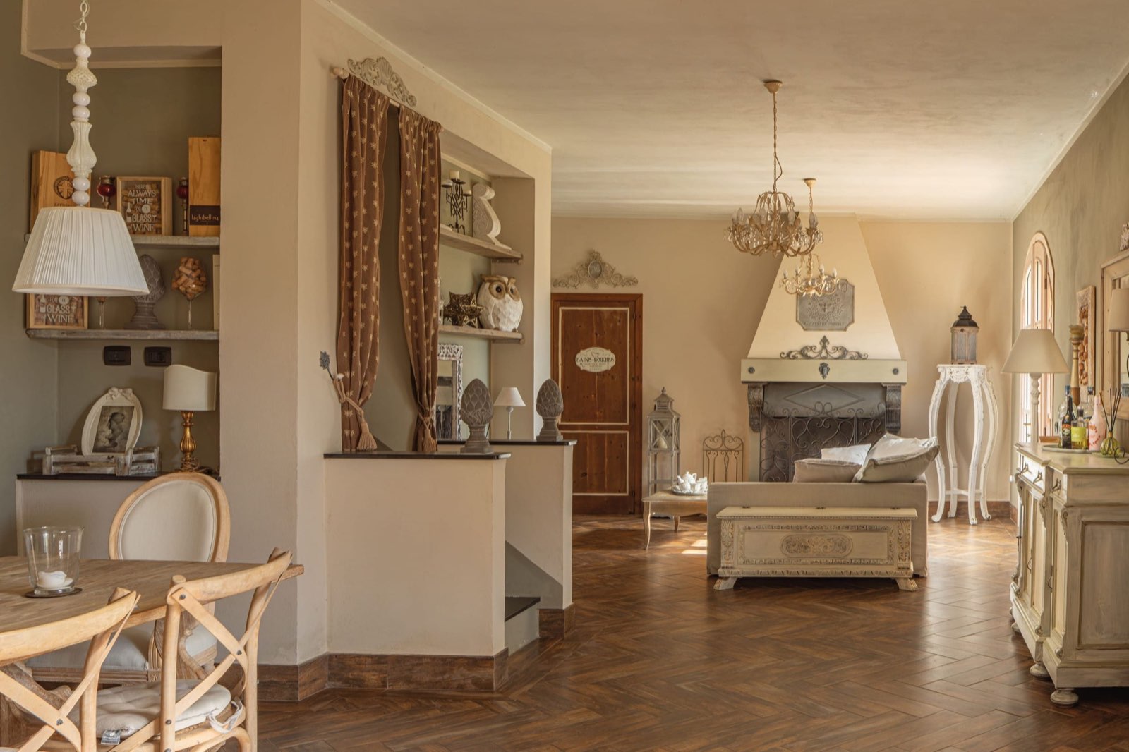 Zona pranzo, Casale Ulivi Luxury